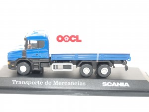 Camión miniatura a escala scania transporte miniaturas