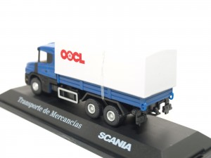 Camión miniatura a escala scania transporte miniaturas