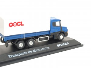 Camión miniatura a escala scania transporte miniaturas