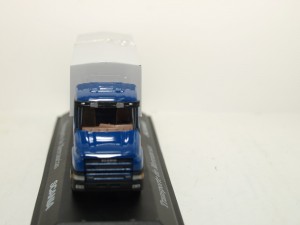 Camión miniatura a escala scania transporte miniaturas