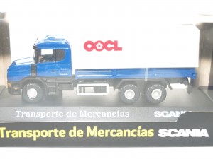Camión miniatura a escala scania transporte miniaturas