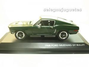 ford mustang gt bullit 1968 steve mcqueen escala 1-43 yat ming