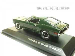 ford mustang gt bullit 1968 steve mcqueen escala 1-43 yat ming